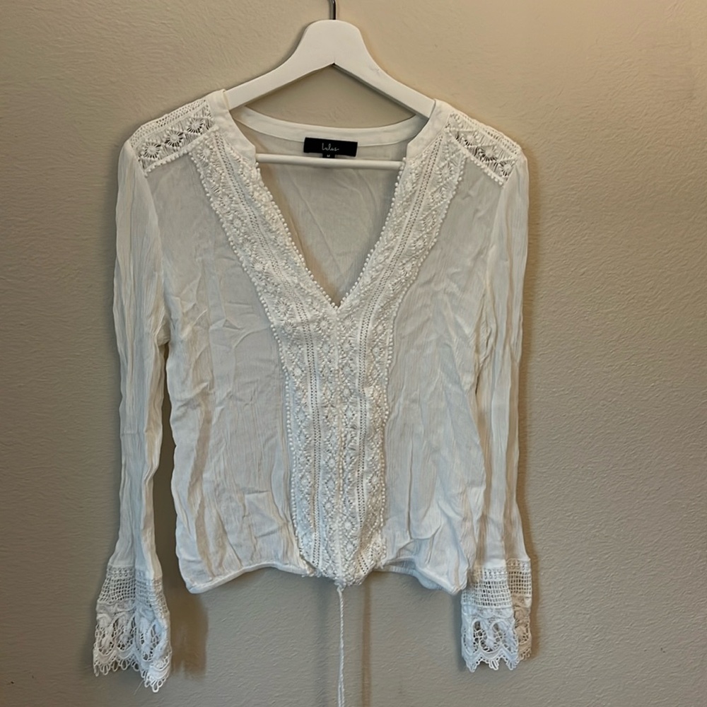 Lulus Beachy/crochet top